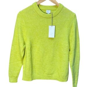 A New Day Chartreuse Crew Neck Sweater